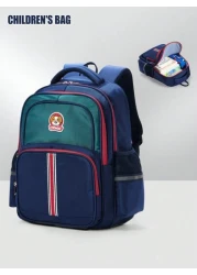 حقيبة ظهر مدرسية للأطفال بتصميم كرتوني بأشرطة قابلة للتعديل، سعة كبيرة 16*12*5 بوصة، مع جيوب وحجرات، أنيقة وعصري