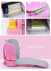 Elementary School Backpack For 1st To 6th Grade 6 12 Years Old Kids 3D Hard Shell Dual Shoulder Backpack Large Capacity Lightweight Casual Design For Boys And Girls