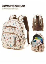 15 11 5inch Large Kawaii Kids Backpacks Elementary School Backpacks With Mulit Pockets And Compartments Kindergarten Backpacks Cute Animal Print Backpack With Padded Shoulder Straps Travel Backpacks W