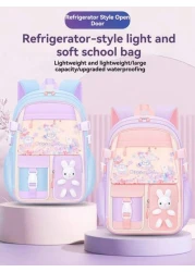 New Kids Children School Backpack 6 12 Years Old Cute Waterproof Lightweight Double Shoulder Bag For Girls 1st 6th Grade High Capacity