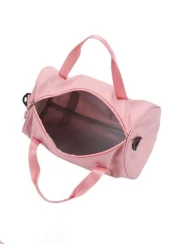 حقيبة رقص من النايلون الخفيف باللون الوردي، حقيبة يد بطراز أفانت-جارد، قابلة للتعديل على الكتف، قابلة للطي، م