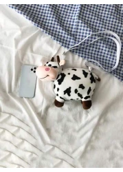 Women s Cow Shaped Oblique Shoulder Bag Asymmetric Design
