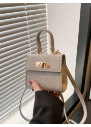 1pc New Cute Girl Niche High End Pu Small Square Bag And Fashionable New Bag Fresh And Dopamine Color Matching Youthful Girl Style Can Be Cross Body Can Be Hand Held Shoulder Strap Is Adjustable Casua