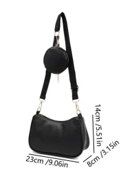 1pc Girl s Coin Purse Crossbody Bag With Adjustable Shoulder Strap Multicolor Pouch Suitable For Daily Party Vacation And Ideal Gift