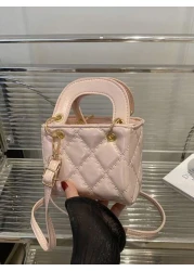 1pc New Cute Girl Niche High End Pu Crossbody Small Square Bag Zipper Closure And Fashionable New Bag Fresh And Dopamine Color Matching Youthful Girl Style Adjustable Shoulder Strap Can Be Worn On Sho