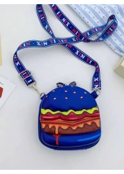 2025 New Summer Personalized Creative Quirky Cute Hamburger Bag Crossbody Bag Niche Unique Super Good Looking Small Bag