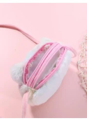 Plush Cat Sling Bag Tie Dye Placement Random