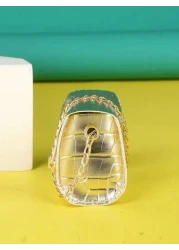 Solid Color Mini Crocodile Embossed Flap Chain Crossbody Square Bag