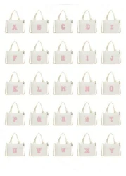 1 قطعة جديدة، حقيبة رسول مصغرة للجامعة والمدارس ب-26 حرف، مناسبة للاستخدام اليومي في المدارس الابتدائية والإعد