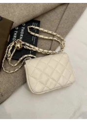 محفظة عملات صغيرة جميلة حزام عبر الجسم حقيبة كتف بغطاء سلسلة للبنات، علبة أحمر الشفاه