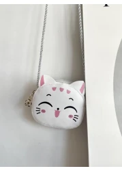 حقيبة كتف صغيرة أنيقة للفتاة الصغيرة مصنوعة من الجلد ومزينة بسحاب مناسبة للاستخدام اليومي في جميع الفصول