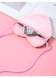 Heart Shaped Glitter Crossbody Bag Children s New Year Gift Purse Mermaid Sequins Reversible Bag For Kids Present