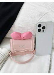 1pc Mini PU Handbag Lightweight Small Girls Princess Crossbody Bag One Shoulder Children s Purse Snap Closure Suitable For Lipstick Outings Gifts Daily Use