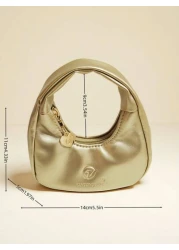 Kids Fashion Crescent Shaped Handbag Girls Casual Shoulder Bag Coin Purse Lipstick Pouch Soft Stylish Crossbody Bag Holiday Gift