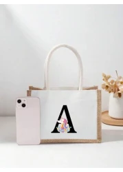 1 Pc Children Cartoon Handbag Shoulder Bag Holiday Gift Bag Square Bag Storage Bag Shopping Bag Versatile Lightweight For Daily For Travel Vacation College Outdoor Shopping Supermarket Festival Classi