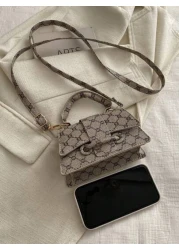 Small And Uncommon Crossbody Bag With Material Simple Style Solid Color Polka Dot Pattern And Chic Design Ideal For Spring Outings As A Handbag