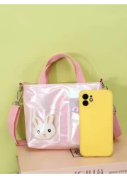 Free Gift Little Rabbit Shoulder Bag Cartoon Girls Crossbody Handbag For Kids