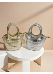 حقيبة صغيرة شكل أحمر شفاه ذات نسيج بأحجار لامعة مائلة للبنات أطفال، حقيبة صغيرة أميرية، هدية عيد