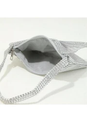 حقيبة يد الأميرة للأطفال بأسلوب جديد مع قوس و راينستون،وبريق للمناسبات وأيضاً كيس صغير للفتيات