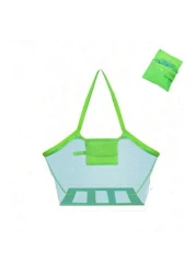1pc Kids Summer Beach Mesh Bag Waterproof Design For Sand Toys Storage Beach Digging Tool Organizer Net Tote