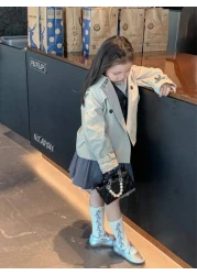 حقيبة يد ذات شريط سلسلة مطرزة بأسلوب أوروبي وأمريكي مزينة باللؤلؤ، حقيبة كتف صغيرة