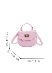 1pc New Fashionable Versatile High Quality Solid Color Handbag Lightweight Waterproof Shoulder Crossbody Bag For Commute Or Going Out
