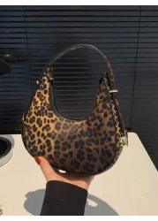 A Fashionable New Cow Print Leopard Print Zebra Print Girl Handbag Classic Cow Print Design Pu Zipper Closed Handb