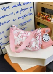 Sanrio 1pc Sanrio Cute KT Cat Girl s Armpit Bag Handbag Single Shoulder Bag Girl s Bag Niche Cartoon Hand Suitable For Summer Travel Christmas Thanksgiving Birthday Valentine s Day Party Gift Fashion