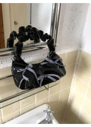 1pc Sweet Handbag Pu Zipper Opening And Closing Niche Design New Ballet Style Pleated Cloud Handbag Crossbody Bag Exquisite And Versatile Suitable For Daily Travel Shopping And Taking Pictures It Is A