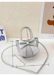 حقيبة يد للاطفال بعقدة جديدة، محفظة عملات من جلد البولي يوريثان، هدية للأعياد