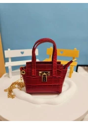 New Marble Pattern Girls Mini Crossbody Bag Fashion Small Princess Handbag Gift For Little Girls Coin Purse