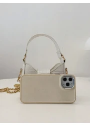 حقيبة جديدة مصدرة للأطفال ، حقيبة كتف للبنات ، حقيبة كتف صغيرة ناعمة ذات لون أحادي بملمس جلد التمساح وبشكل قلب