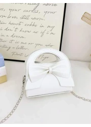 قطعة واحدة حقيبة كتف بشكل ربطة قماشية عصرية شعبية، حقيبة بخيوط متقاطعة جميلة، تزيين بشكل ربطة قماشية جذابة، م