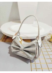 Children s Bowknot Handbag For Girls Festival Gift Fashionable Princess Bag Coin Purse Mini Shoulder Bag