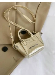 Children s Bag New High Glossy Stone Pattern Mini Crossbody Bag Girl Princess Handbag