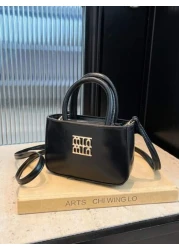 حقيبة يد جلدية بسحاب موضه وبسيطة لفتاة، حقيبة عبر الجسم للأم والطفل على شكل أحمر شفاه، طراز كوري متنوع ، تصميم