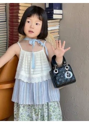 New Embroidered Strap European Style Pendant Handbag Crossbody Bag Mini Square Purse