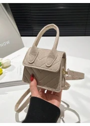 1 Piece Of Magnet Closure Fashionable Diamond Grid Mini Candy Color Handbag Niche Design Highly Attractive Versatile Adjustable Shoulder Strap Shoulder Messenger Bag Suitable For Teenagers To Travel S