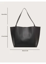 Lightweight Business Casual Minimalist Shoulder Tote Bag For Teen Girls Women College Students Rookies White Collar Workers Perfect For Office College Work Business Commute Outdoors Travel Outings Sch