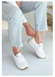 TUGERDİ حذاء رياضي نسائي Ht Freedom أبيض بكعب لتقويم العظام وإنتاج خاص ضد ألم الكعب Tgy239