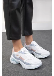 SOHO White-Powder-Blue Women's Sneakers 18147