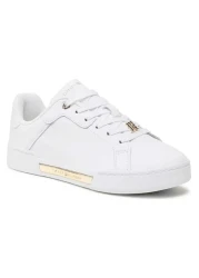 Tommy Hilfiger حذاء المحكمة الرياضي الذهبي ث