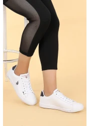 U.S. Polo Assn. Women's White Franco Dhm Casual Sports Shoes