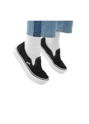 Vans حذاء رياضي Ua كلاسيكي سهل الارتداء ذو منصة سوداء