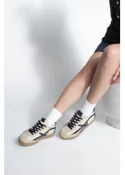 Marjin حذاء رياضي نسائي برباط من Alvena باللون الأزرق الداكن