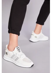 Tonny Black Unisex White Sports Shoes Tbıdl