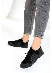 SOHO Black-Black Women's Sneakers 16278