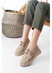 Egepass حذاء نسائي كاجوال - كومفورت ستيب مع تفاصيل لازيرمان