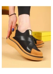 layki Nesica Black and Tan Colored Elastic Parachute Fabric Hiking Shoes