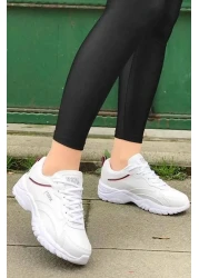 U.S. Polo Assn. حذاء رياضي نسائي من US Polo Assn بنعل عالٍ تريسي حذاء رياضي كاجوال للسيدات 101392312 أبيض